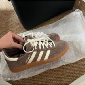 NWT Women's Adidas Handball Spezial Shoes Brown White
